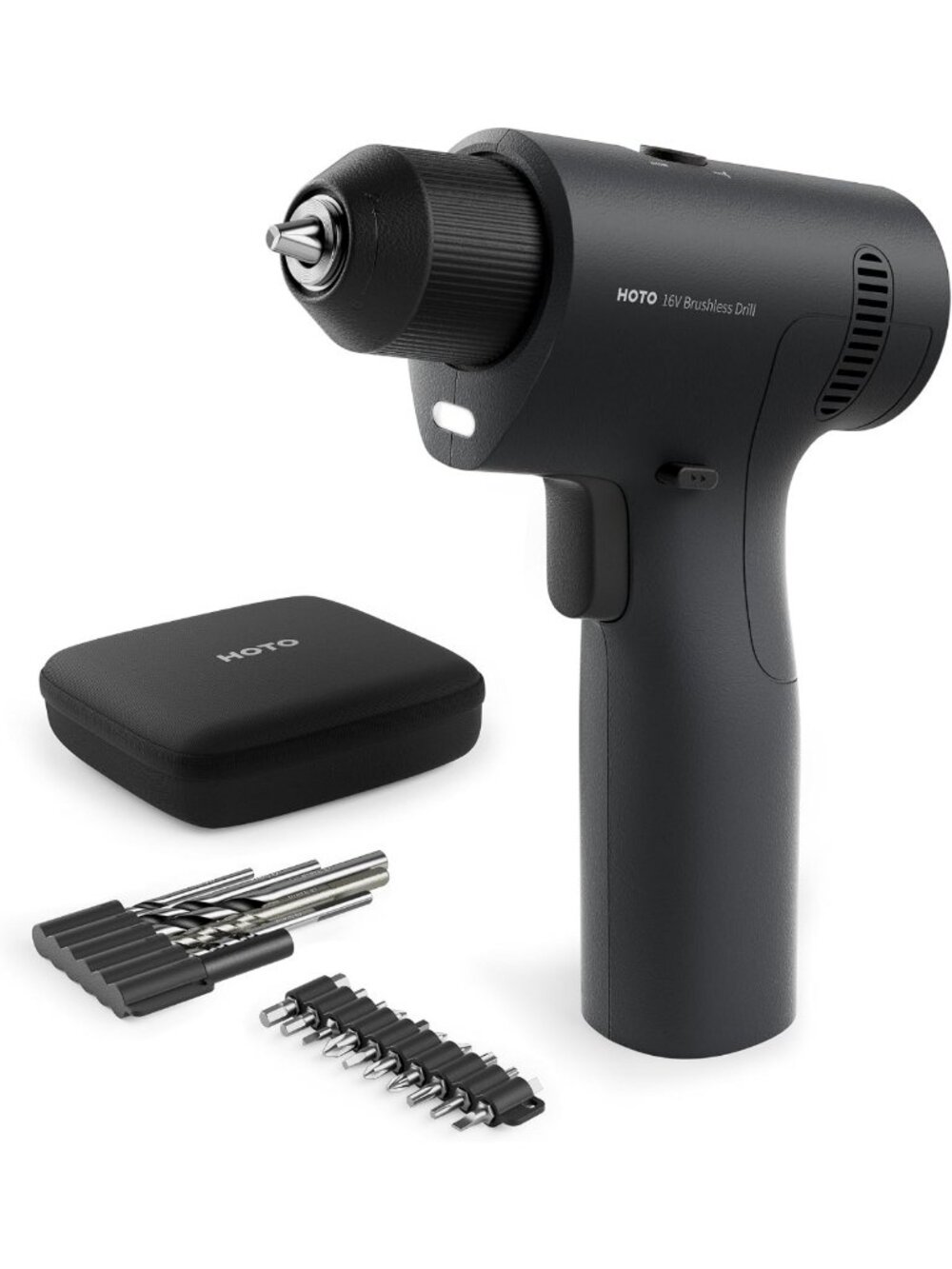 16V Cordless Power Drill Set - 50 N·m Brushless Motor for Home Repairs & DIY